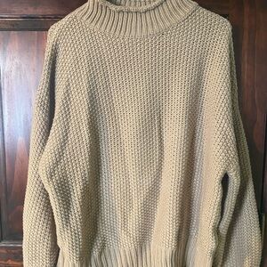 Cozy Tan Knit Sweater